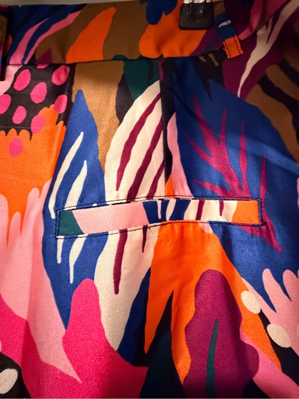 Vibrant Pink & Orange Tropical Circle Shorts - Picture 7 of 10